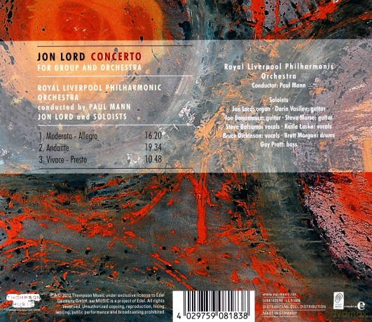 Jon Lord: Concerto For Group And Orchestra [CD]