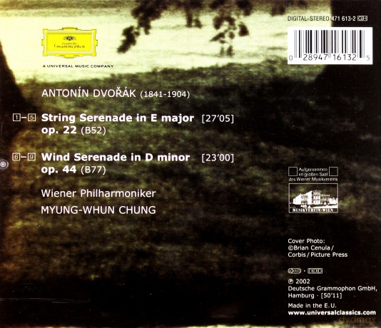 Chung,Wp: Dvorak Serenades [CD]