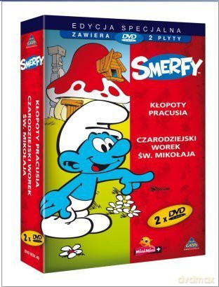 Smerfy [dwupak]: Kłopoty Pracusia / Czarodziejski worek św. Mikołaja Box [2DVD]