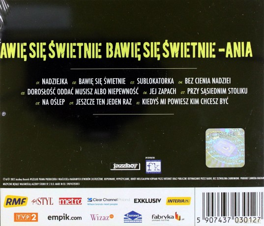 Ania Dąbrowska: Bawię się świetnie [CD]