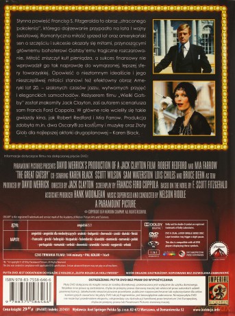 Wielki Gatsby (Złota Kolekcja Hollywood 21) (booklet) [DVD]