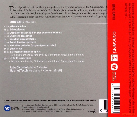 Ciccolini: Groc-Piano Music [CD]