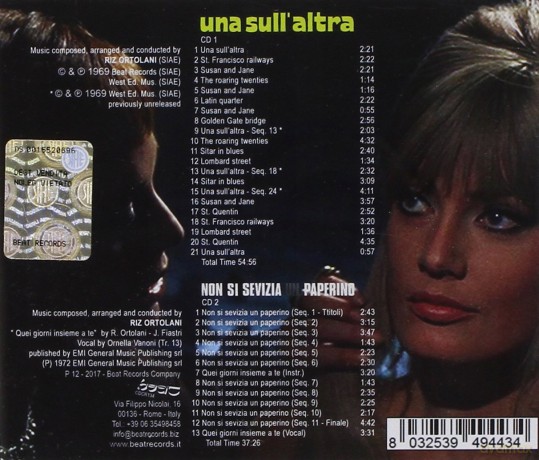 Riz Ortolani: Una Sullaltra - Non Si Sevizia Un Paperino [CD]