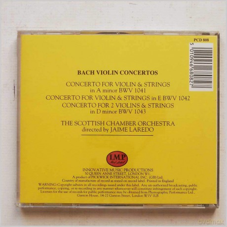 Laredo,Jaime Bach: Violinenkonzerte [CD]