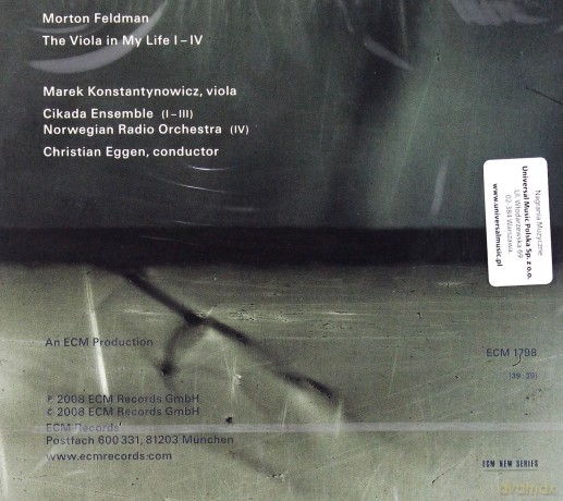 Cikada String Quartet/Marek Konstantynow: The Viola In My Life [CD]