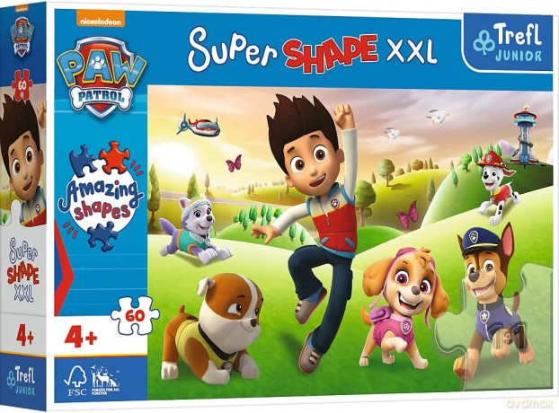 Puzzle XXL Uśmiechnięte pieski (Psi Patrol) 60 el. [PUZZLE]