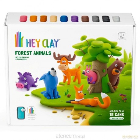 Hey Clay - zestaw Zwierzęta Leśne + akcesoria