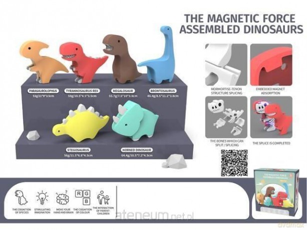 Magnetyczny dinozaur mix [FIGURKA]