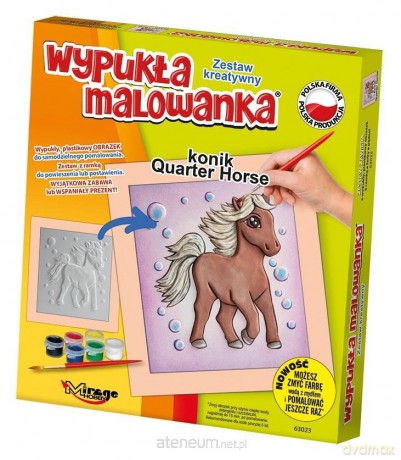 Wypukła malowanka Konik Quarter Horse