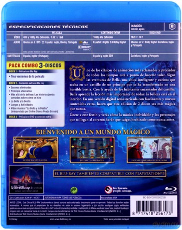 Beauty and the Beast (Piękna i Bestia) (Disney) [2xBlu-Ray]+[DVD]