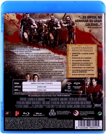 Spartacus: Blood and Sand Season 3 (Spartakus: Krew i piach) [4xBlu-Ray]