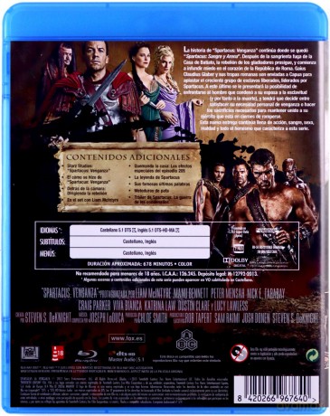 Spartacus: Blood and Sand Season 2 (Spartakus: Krew i piach) [4xBlu-Ray]