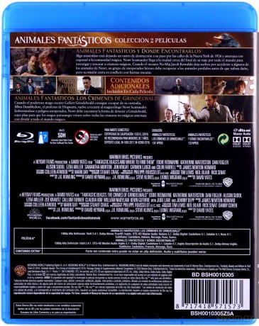 Fantastic Beasts and Where to Find Them /  Fantastic Beasts: The Crimes of Grindelwald (Fantastyczne zwierzęta i jak je znaleźć / Fantastyczne zwierzęta: Zbrodnie Grindelwalda) [2xBlu-Ray]