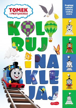 Tomek i przyjaciele. Koloruj i naklejaj 2 [KSIĄŻKA]