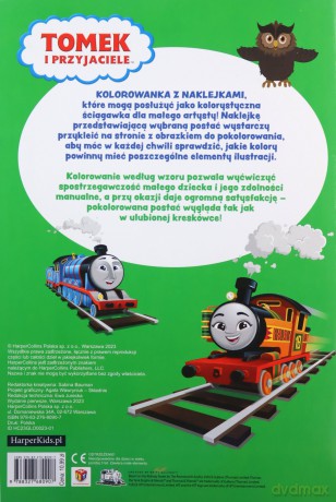 Tomek i przyjaciele. Koloruj i naklejaj 2 [KSIĄŻKA]