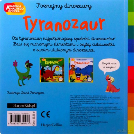 Tyranozaur. Akademia mądrego dziecka. Poznajmy dinozaury - Campbell Books [KSIĄŻKA]