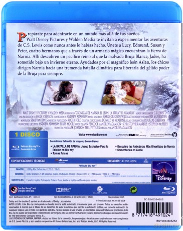 The Chronicles of Narnia: The Lion, the Witch and the Wardrobe (Opowieści z Narnii: Lew, czarownica i stara szafa) [Blu-Ray]