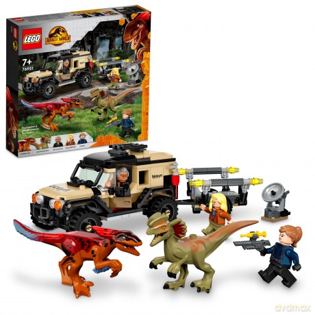 LEGO Jurassic World Transport pyroraptora i dilofozaura (76951) [KLOCKI]