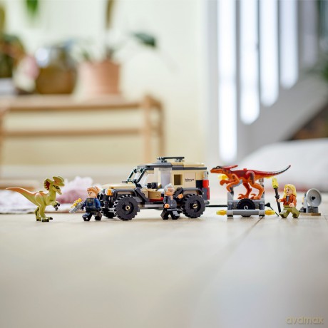 LEGO Jurassic World Transport pyroraptora i dilofozaura (76951) [KLOCKI]