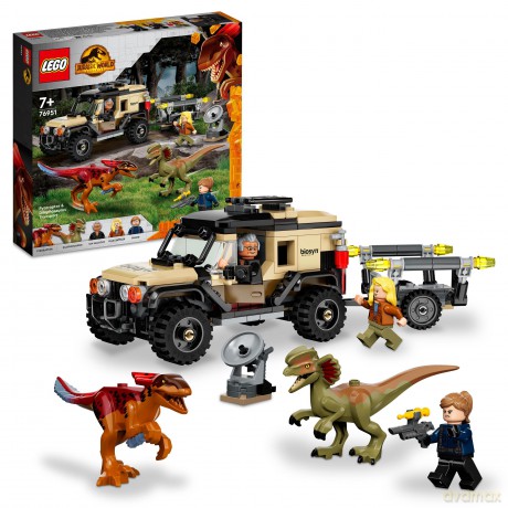 LEGO Jurassic World Transport pyroraptora i dilofozaura (76951) [KLOCKI]