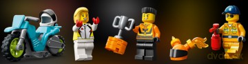 LEGO City Wyzwanie kaskaderskie - ciężarówka i ogniste obręcze (60357) [KLOCKI]