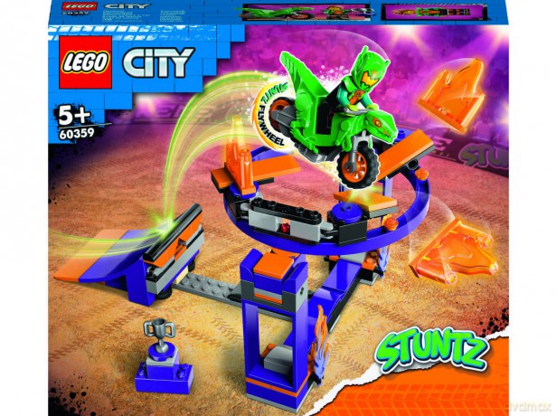 LEGO City Wyzwanie kaskaderskie - rampa z kołem do przeskakiwania (60359) [KLOCKI]