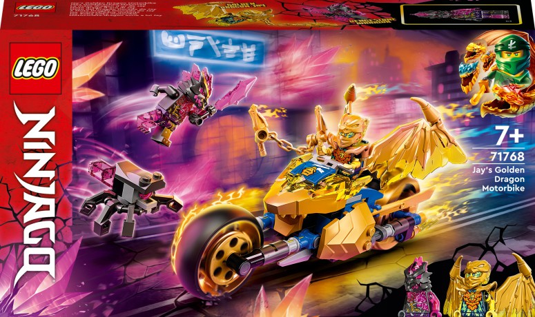 LEGO Ninjago Złoty smoczy motocykl Jaya (71768) [KLOCKI]