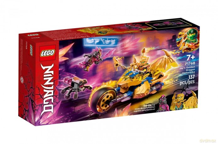 LEGO Ninjago Złoty smoczy motocykl Jaya (71768) [KLOCKI]