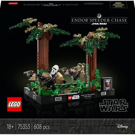 LEGO Star Wars Diorama: pościg na ścigaczach na Endorze (75353) [KLOCKI]