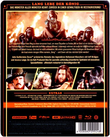 King Kong (steelbook) [Blu-Ray 4K]+[Blu-Ray]