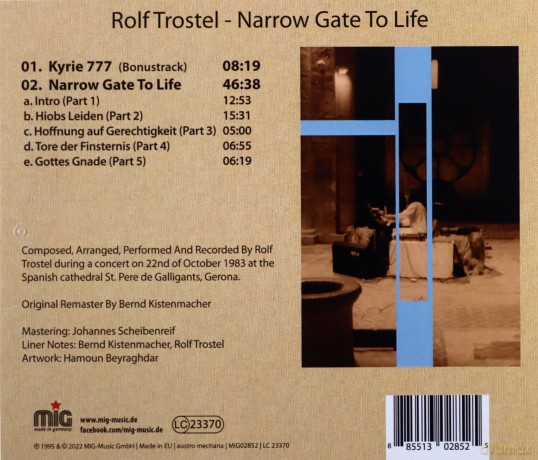 Rolf Trostel: Narrow Gate Of Life [CD]