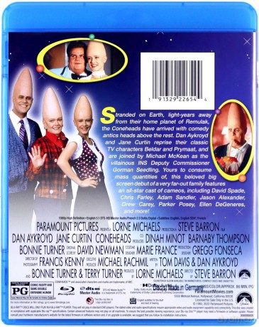 Coneheads (Stożkogłowi) [Blu-Ray]