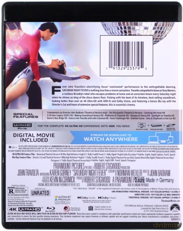 Saturday Night Fever (Gorączka sobotniej nocy) [Blu-Ray 4K]+[Blu-Ray]