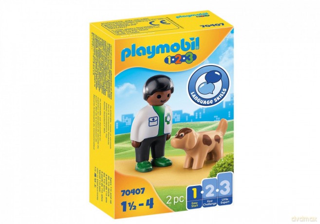 1.2.3 70407 Weterynarz z pieskiem [FIGURKA]