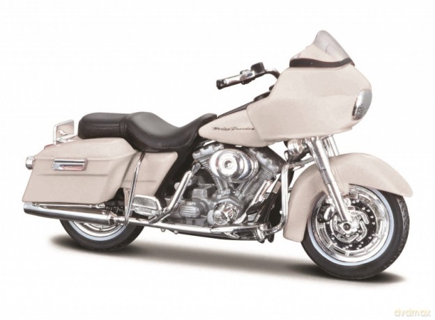 Model metalowy Harley-Davidson 2002 FLTR Road Glide szary 1/18