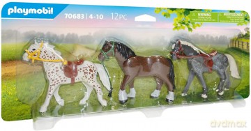 Zestaw figurek Country 70683 Trzy konie [FIGURKA]