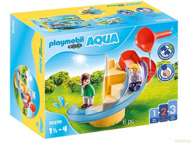 Zestaw z figurkami 1.2.3 70270 AQUA Wodna zjeżdżalnia [FIGURKA]