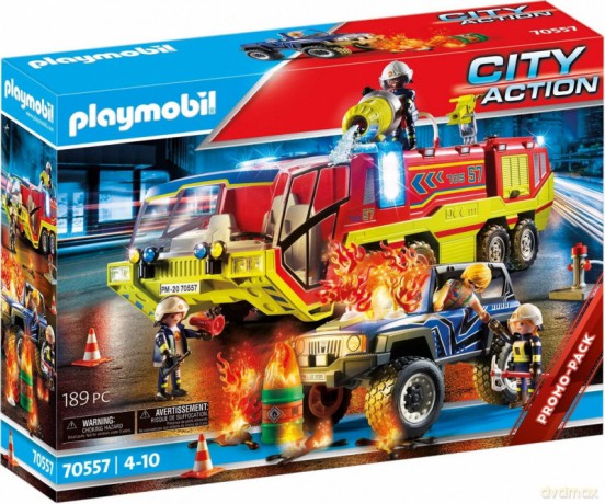Zestaw z figurkami City Action 70557 Akcja straży pożarnej z pojazdem gaśniczym [FIGURKA]