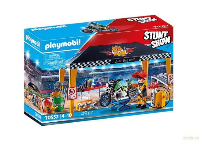 Zestaw z pojazdem Stunt Show 70552 Namiot serwisowy