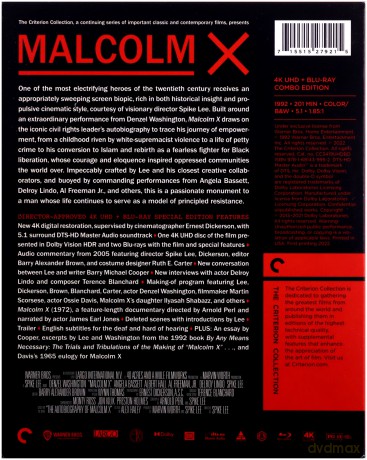 Malcolm X (Criterion Collection) [Blu-Ray 4K]+[Blu-Ray]