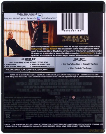 Nightmare Alley (Zaułek koszmarów) [Blu-Ray 4K]+[Blu-Ray]