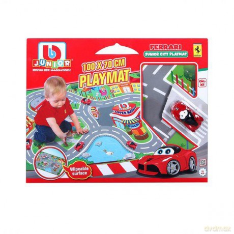Bburago junior 85007 Mata z drogami samochodowymi autko Ferrari