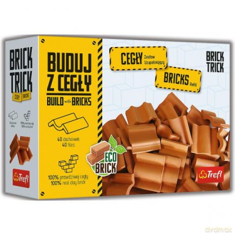 Brick Trick cegły dachówki 40 sztuk 61555 [KLOCKI]