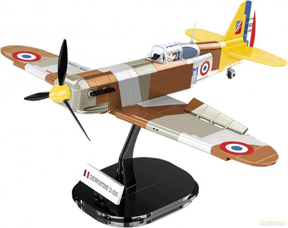 COBI 5734 Historical Collection WWII Samolot myśliwski francuski Dewoitine D.520 335 klocków [KLOCKI]