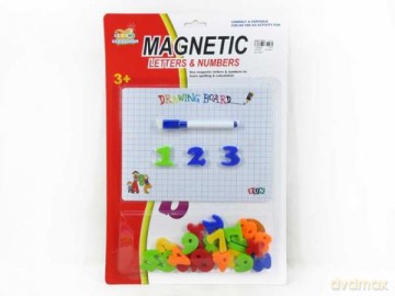 Cyferki magnetyczne z tablicą i pisakiem BLIM2010