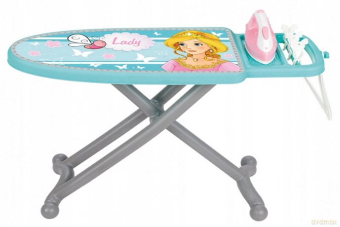 Deska do prasowania dla dzieci + wieszak, 3x spinacz, żelazko 031885