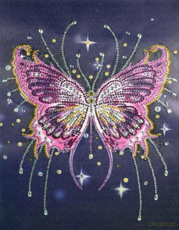 Diamentowa mozaika Mandala 7D Motyl 1006598