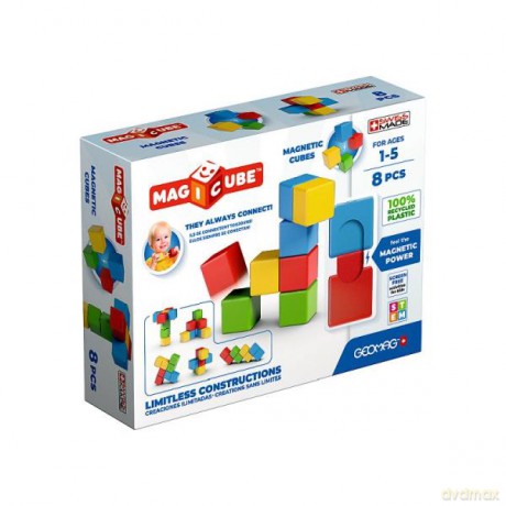 GEOMAG MagiCube Full Color Recycled Try me - klocki magnetyczne 8el. G062 [KLOCKI]