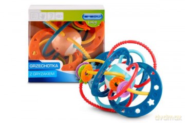Grzechotka z gryzakiem E-Edu 128622 mix