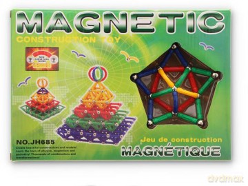 Klocki magnetyczne konstrukcyjne Magnetic 68el G147983 Gazelo [KLOCKI]